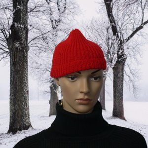 Hand-knit hat. Comes in 3 Size S/M/L Handmade. Brand new never worn.